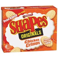 Arnotts Snacks Chicken Crimpy Shapes 175gm