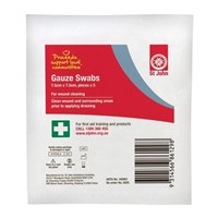 St John Gauze Swabs Sterile 75x75cm 5 Pack