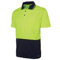 Zions HiVis Safety Polo Shirt Large Yellow