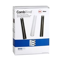 Binding Comb Plastic 32mm White 50 Box