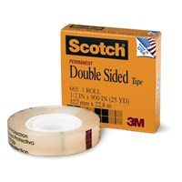 Scotch Permanent Double Sided Tape Clear