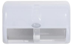 Livi 5502 Twin Toilet Roll Dispenser Side by Side Each