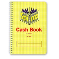 Spirax 565 Cash Book 167x114mm 35 Leaf 10 per Pack