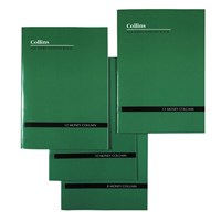 Collins A24 Series Account Book 14 Money Column A4 Green