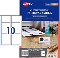 Inkjet Business Cards Ij39 Leathergrain 10Up Pk20