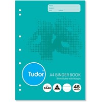 Tudor Binder Book Stapled 8mm Ruled A4 48 Page 20 per Pack