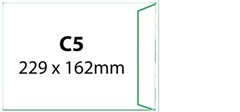 Aspire Envelopes Zip Seal C5 White 500 Box