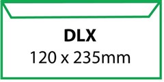 Cumberland Self Seal Plain White Envelope DLX 500 Pack