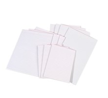 Olympic Lined Pad Lined 100 Leaf A5 White 10 per Pack
