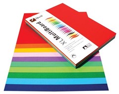 Quill Board A4 210gsm Assorted 100 Pack