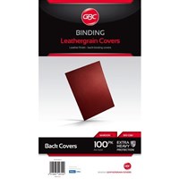 GBC Leathergrain Cover A4 Ibico Maroon 100 Pack