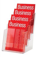 Esselte Brochure Holder 4 Tier Clear 42869 A5