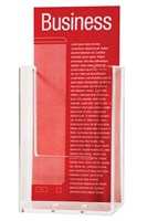 Esselte Brochure Holder Single Tier Wall Mount DL Clear