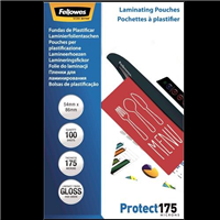 Fellowes Laminating Pouches Credit Card 175 Micron Gloss