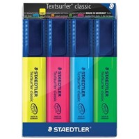 Staedtler Textsurfer Classic Highlighters Assorted 4 Pack