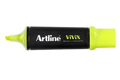 Artline Vivix Highlighter Yellow 10 Pack