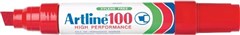 Artline 100 Permanent Marker Chisel Red 6 per Box