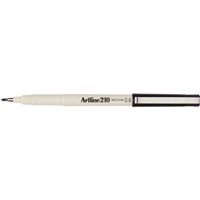 Artline 210 Fineliner Felt Tip Pen Black 12 per Box