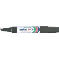 Artline 30 Permanent Marker Chisel Black 12 per Box