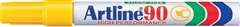 Artline 90 Permanent Marker Chisel Yellow 12 per Box
