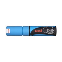 Uni PWE8KLB Marker Liquid Chalk Chisel 8mm Light Blue