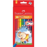 Faber Castell Jumbo Coloured Pencils 10 Pack
