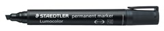 Staedtler 350 Lumocolor Permanent Marker Chisel Point Black 10 per Box