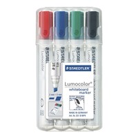 Staedtler Whiteboard Marker Chisel Point Assorted 4 Wallet
