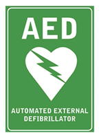 Aero Poly AED Sign