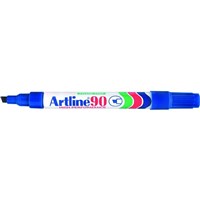 Artline 90 Permanent Marker Chisel Blue 12 per Box