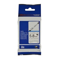 Brother HSE211 Labelling Tape Black on White 58mmx15m