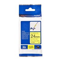 Brother TZeFX651 Labelling Tape 24mmx8m Black on Yellow