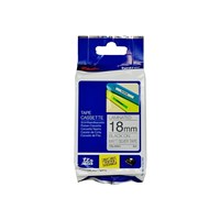Brother TZEM941 Labelling Tape 18mmx8m Black on Silver Matte