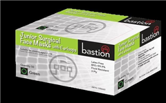 Bastion Junior Face Mask Surgical Green Box 50