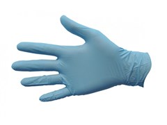 Bastion Nitrile Soft Blue Powder Free Finger Micro Textured Small Pk100 10 per Carton