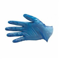 Bastion Vinyl Gloves Lightly Powdered XL Blue Bx100 10 per Carton