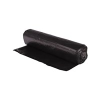 Bin Liner Rubbish Bag 27L 650 x 500mm Black 50 Roll 20 per Carton