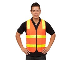 YSF Hi Vis VIC Roads Vest OrangeYellow 2XL Each