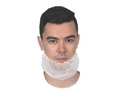 YSF Beard Cover Single Loop White Pack 1000