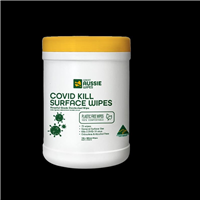GREAT AUSSIE WIPES Covid Kill Surface Wipe 75 Canister 12 per Carton