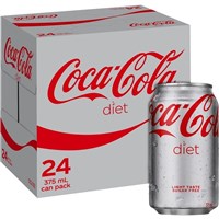 Coca Cola Diet Coke in Can 375mL 24 Carton