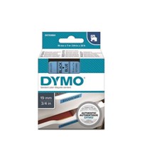 Dymo Label Tape Black on Blue 19mm x 7m Each