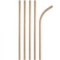 Go Bio Flexie Straws Kraft 197mm Carton 2500