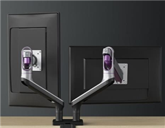 Brateck Dual Monitor Premium Aluminium SpringAssisted Monitor Arm Fit Most 1732