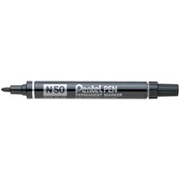 Pentel N50 Permanent Marker Black Bullet Each 12 per Box