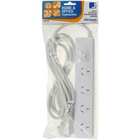 Jackson Power Board 4 Outlet with Overload  Surge Protection