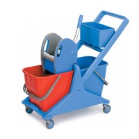 Sabco 2 x 25L Dual Bucket Trolley with Press Each