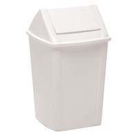 Sabco Swing Top Tidy Bin White 30L Each