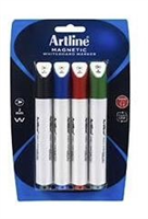 Artline Whiteboard Marker Bullet Point Trio Assorted 4 Pack