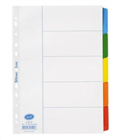 Bantex A4 Mylar Divider 5 Cut set